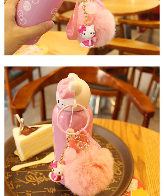 Kreatywny uroczy kubek studencki Hello Kitty TAKARA TOMY dla dzieci ze stali nierdzewnej - Wianko - 6