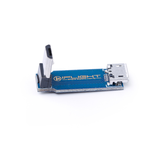 Adapter Micro USB 27X9X12mm IFlight L-Type RC FPV dla kontrolera lotu DIY - Męski i żeński - Wianko - 5