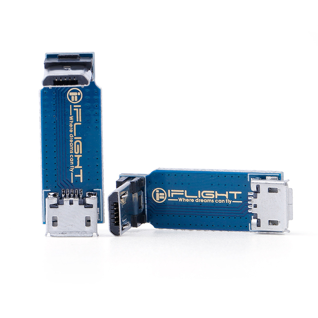Adapter Micro USB 27X9X12mm IFlight L-Type RC FPV dla kontrolera lotu DIY - Męski i żeński - Wianko - 3