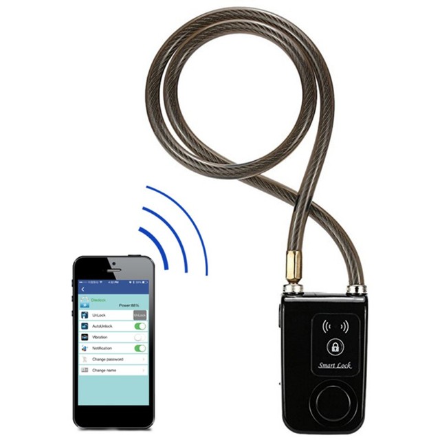 Jazda na rowerze z inteligentną obsługą przez aplikację w telefonie - blokada Bluetooth, wodoodporny, alarm 110dB, zewnętrzne zabezpieczenie przed kradzieżą - Wianko - 17
