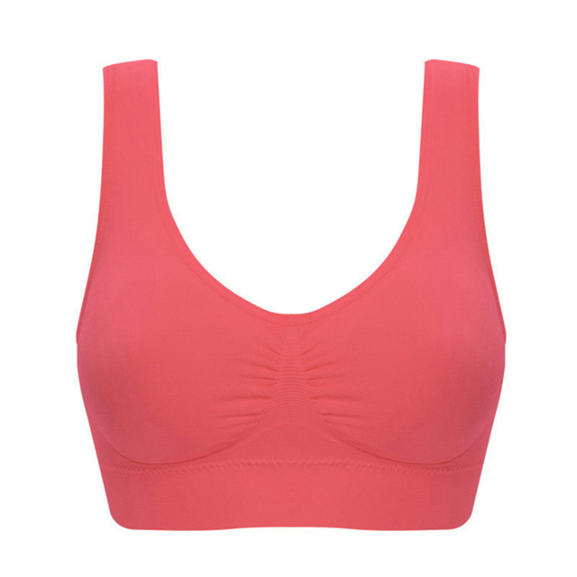 Biustonosz sportowy bralette krótki fitness bluzka oddychająca siatka plus size - Wianko - 18