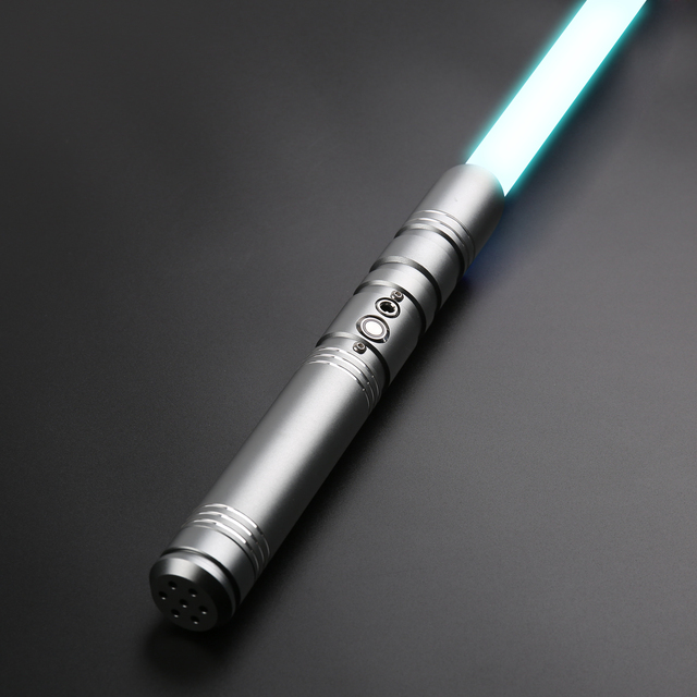 Lightsaber Dueling - metalowy miecz laserowy ze światłem RGB i regulowanym głośnikiem - prezent na Halloween i Cosplay - Wianko - 9