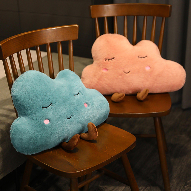 Kawaii chmura pluszowa poduszka - miękka i puchata, idealna dekoracja do domu, prezent urodzinowy dla dzieci - Wianko - 15