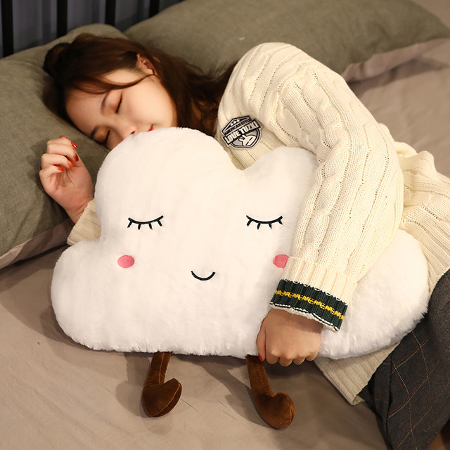 Kawaii chmura pluszowa poduszka - miękka i puchata, idealna dekoracja do domu, prezent urodzinowy dla dzieci - Wianko - 4