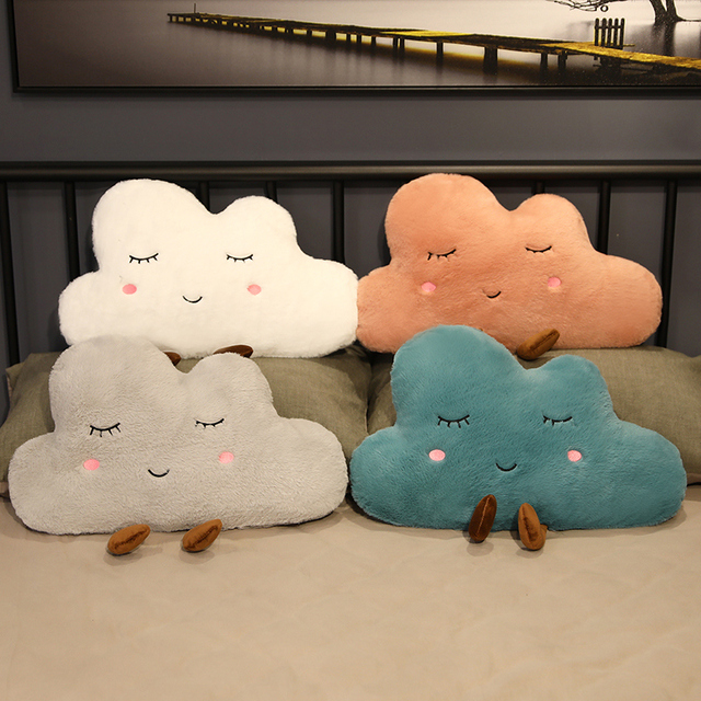 Kawaii chmura pluszowa poduszka - miękka i puchata, idealna dekoracja do domu, prezent urodzinowy dla dzieci - Wianko - 17