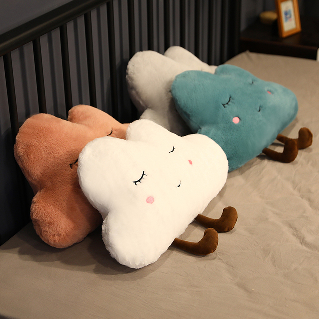 Kawaii chmura pluszowa poduszka - miękka i puchata, idealna dekoracja do domu, prezent urodzinowy dla dzieci - Wianko - 5