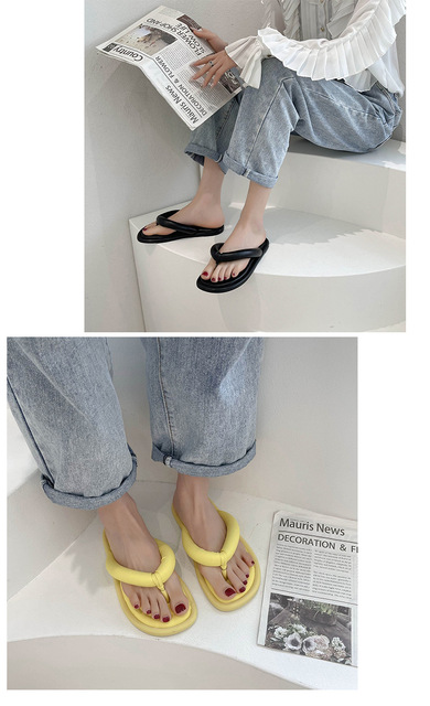 Sandały Kobiety na platformie, płaskie, luksusowe, gumowa podeszwa, projektant 2021 - Wianko - 11
