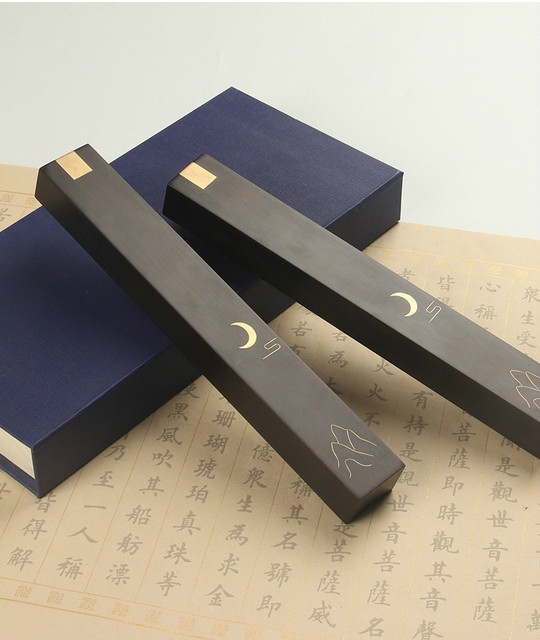 Praktyczne drewniane przyciski do papieru w stylu chińskiego drzewa sandałowego z mosiężnymi zdobieniami - zestaw kaligraficzny dla dorosłych w pudełku - Wianko - 4