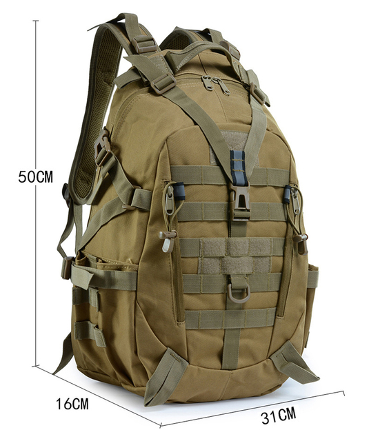 Tactical Army Molle 40L - plecak wspinaczkowy wojskowy mężczyźni - Wianko - 1