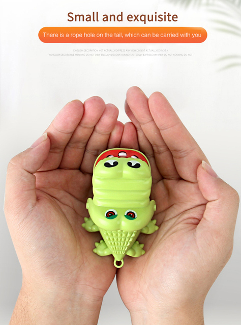 Mini gryzienie krokodyl - zabawka ręcznie robiona - Wianko - 3