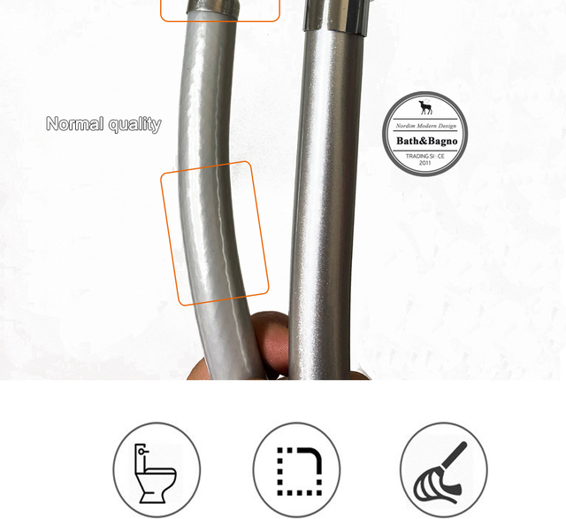 Wąż prysznicowy wysokociśnieniowy PVC ręczny prysznic elastyczny GI/2 - uniwersalny interfejs antyuzwojenia - Wianko - 16