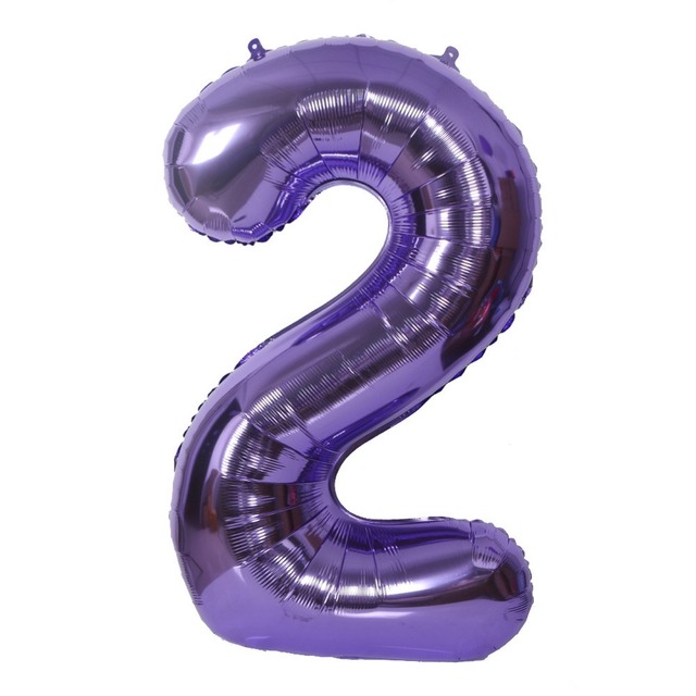 40 cal fioletowy czarny Macaron balon z cyframi 0-9 Baby Shower urodziny dekoracja balonowa - Wianko - 2