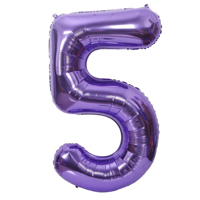 40 cal fioletowy czarny Macaron balon z cyframi 0-9 Baby Shower urodziny dekoracja balonowa - Wianko - 5