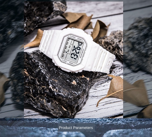 Zegarek mężczyźni Relojes Deportivos cyfrowy Retro złoty elektroniczny S Shock Sport z silikonowym paskiem, idealny dla aktywności fizycznej - Wianko - 5