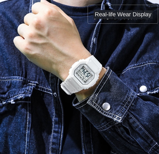 Zegarek mężczyźni Relojes Deportivos cyfrowy Retro złoty elektroniczny S Shock Sport z silikonowym paskiem, idealny dla aktywności fizycznej - Wianko - 13