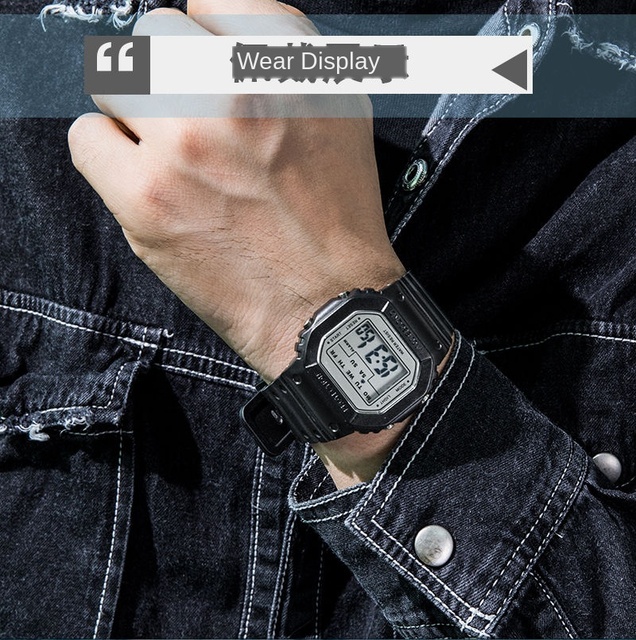Zegarek mężczyźni Relojes Deportivos cyfrowy Retro złoty elektroniczny S Shock Sport z silikonowym paskiem, idealny dla aktywności fizycznej - Wianko - 1