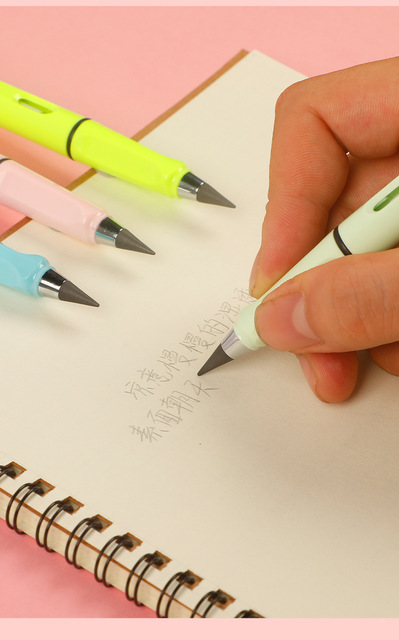 Ołówek z nieograniczonym pisaniem dzięki nowej technologii, bez konieczności korzystania z pióra atramentowego, idealny do wiecznego pisania i magicznego szkicowania, w kawaii stylu, dla studentów i artystów, z materiałami eksploatacyjnymi - Wianko - 6