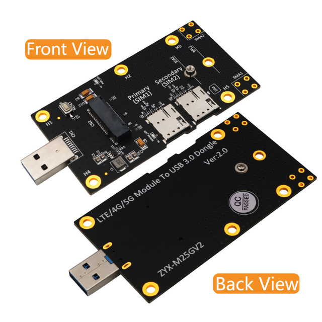 Karta rozszerzeń M.2 na USB 3.0 z dwoma gniazdami, karta NANO SIM, obsługa 3G/4G/5G, wifi - Wianko - 2