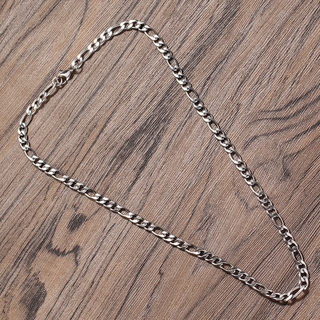 Naszyjnik Hip-Hop z łańcucha stalowego 5mm, kolor złoty/srebrny, długości 16, 18, 20, 22 i 24, biżuteria dla kobiet SC011 - Wianko - 3