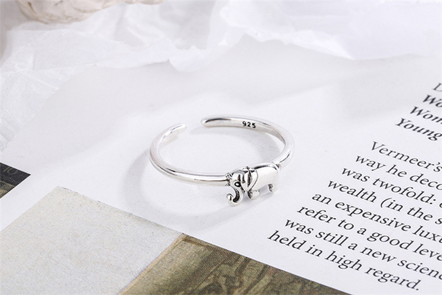 Sterling Silver pierścień z regulowanym rozmiarem, elegancka biżuteria z motywem słońca - Wianko - 24