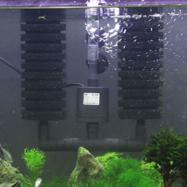 Akwarium zatapialna pompa filtrująca podwójna gąbka biochemiczna i pompa powietrza - sprzęt do stosowania w wodzie - Wianko - 6