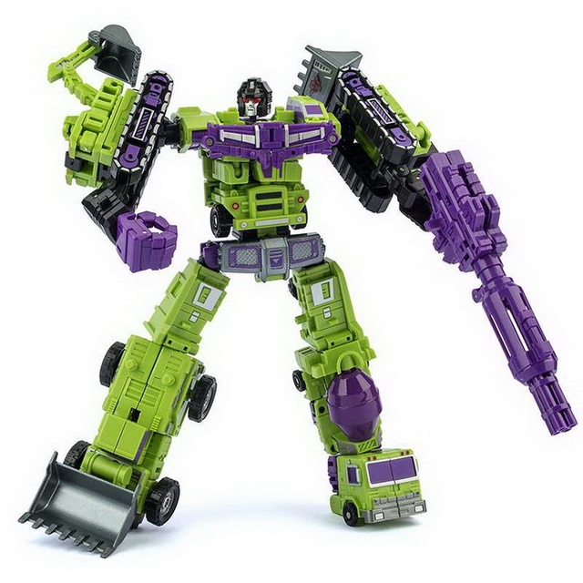 Transformacja ponad rozmiar - KO GT Devastator Combiner z metalowymi częściami - Wianko - 2