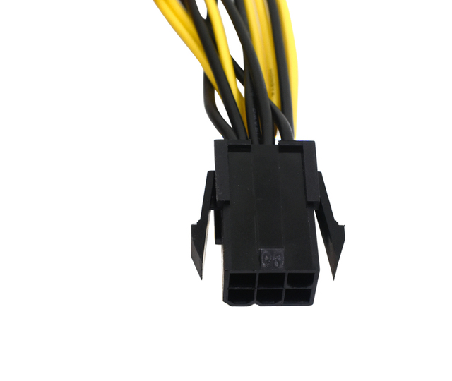 Kabel zasilający TISHRIC PCIe 6-pin do podwójnego 8-pin (6+2) pin, 20cm - Wianko - 5