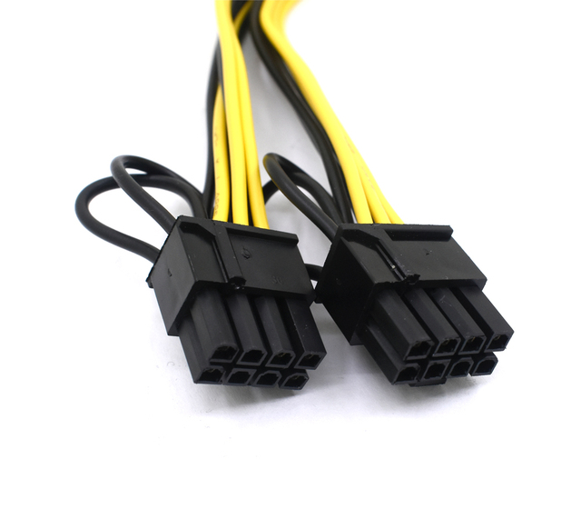 Kabel zasilający TISHRIC PCIe 6-pin do podwójnego 8-pin (6+2) pin, 20cm - Wianko - 7