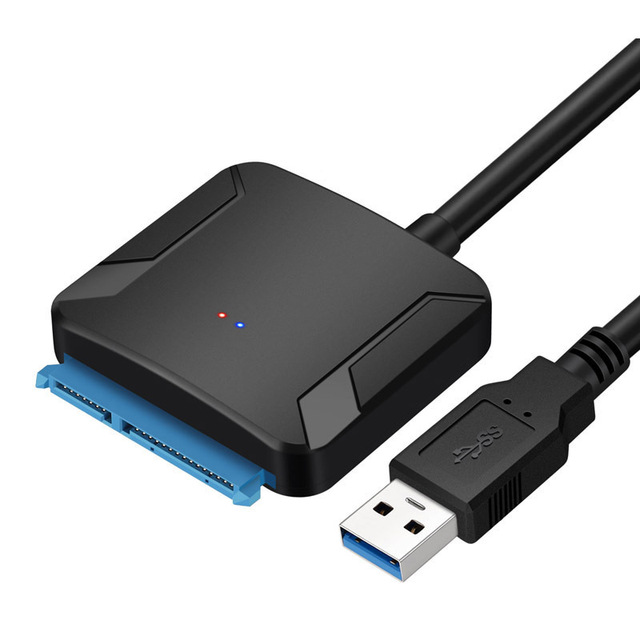 Kabel konwertera USB 3.0 do SATA 3 dla dysków twardych 2.5 i 3.5 HDD/SSD - adapter Samsung, Seagate, WD - Wianko - 4