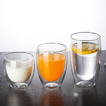 Nowy, żaroodporny zestaw szklanek do napojów: kufel dwuścienny 650ml, filiżanka espresso, filiżanka do herbaty 80ml - Wianko - 4
