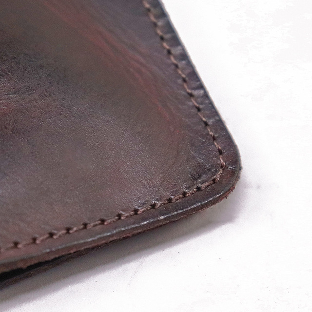Portfel męski z prawdziwej skóry Vintage, krótki model, pomarszczony wygląd, Bifold, z pionową kieszenią na karty kredytowe i woreczkiem na pieniądze - Wianko - 14