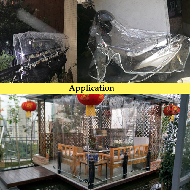 Pokrowiec PVC na balkon, taras, pergolę i markizę o 99,9% przezroczystości, odporny na deszcz - Wianko - 14