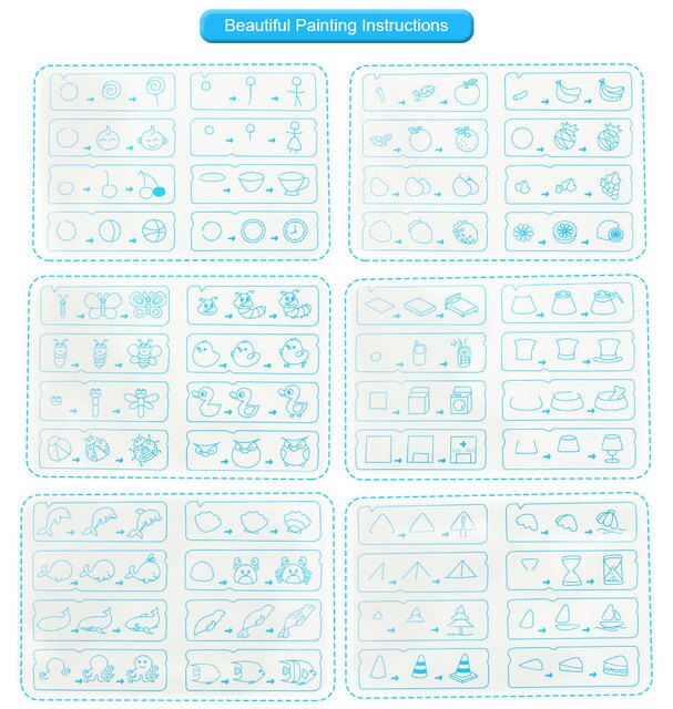 Mata do rysowania wodą 80x65cm + 3 Doodle długopisy zestaw Montessori dla dzieci - Wianko - 5