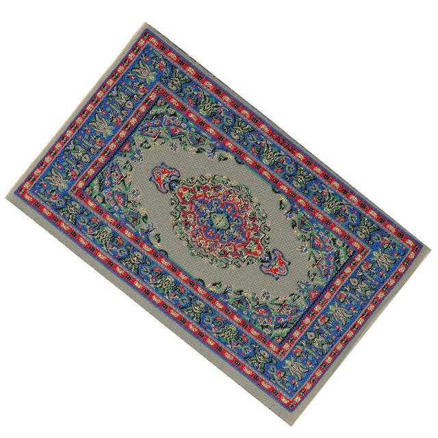 Miniaturowy dywan turecki do składania dla lalek - dekoracja do domku i ogrodu - Wianko - 4