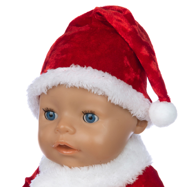 Nowy zestaw ubranek na Boże Narodzenie dla lalek reborn i lalki o długości 43 cm - Wianko - 14