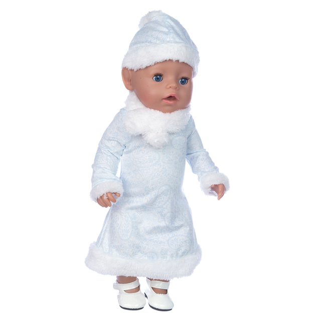 Nowy zestaw ubranek na Boże Narodzenie dla lalek reborn i lalki o długości 43 cm - Wianko - 3