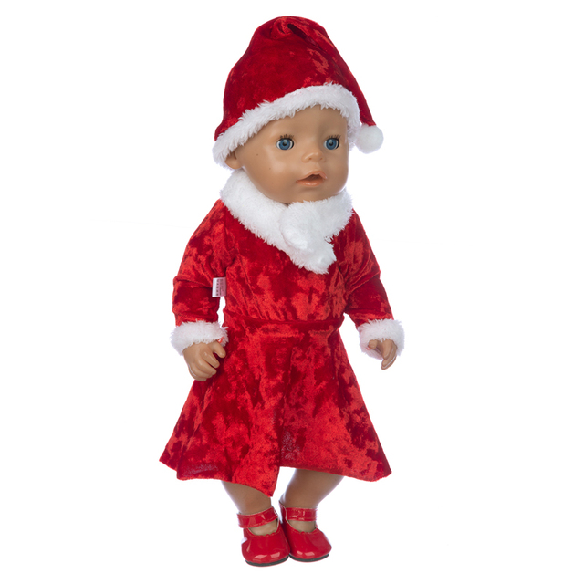 Nowy zestaw ubranek na Boże Narodzenie dla lalek reborn i lalki o długości 43 cm - Wianko - 12