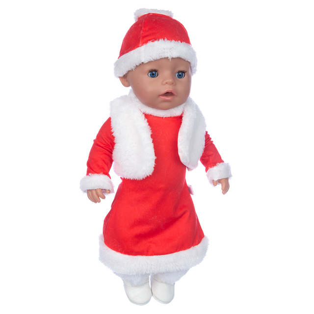 Nowy zestaw ubranek na Boże Narodzenie dla lalek reborn i lalki o długości 43 cm - Wianko - 7