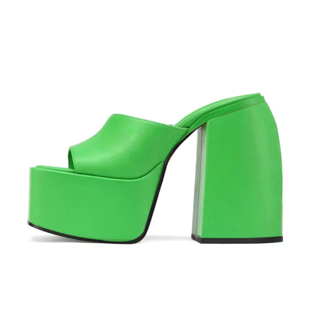 Nowe sandały na platformie dla kobiet o dużych rozmiarach 34-43, imprezowe klapki na wysokim obcasie, idealne na letnie noce i uroczystości ślubne - Wianko - 8