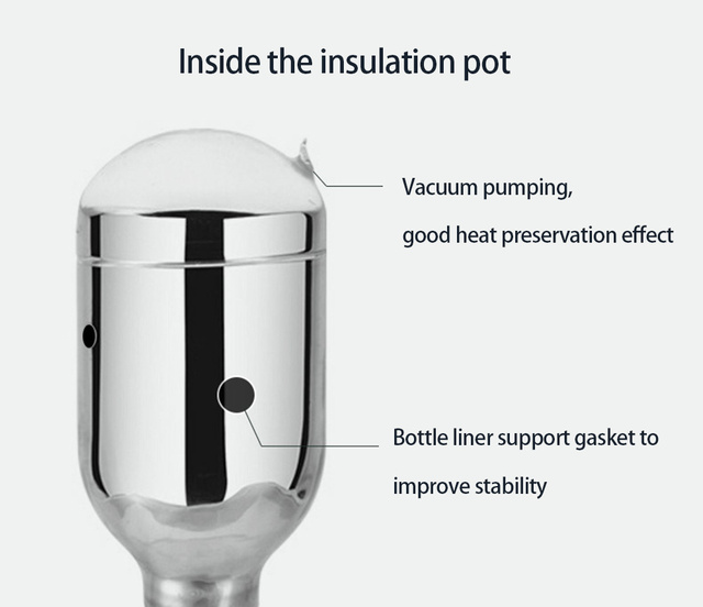 Inkubator Thermos Hydro o pojemności 1L/1.6L/1.9L - różowa butelka podróżna z kawą i herbatą, szklana podszewka, cooler i podgrzewacz do kubków - Wianko - 19