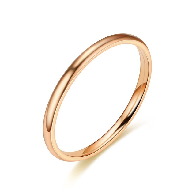 Pierścień ślubny tęczowy ze stali nierdzewnej dla kobiet w kolorze różowego złota i złota - Wianko - 9