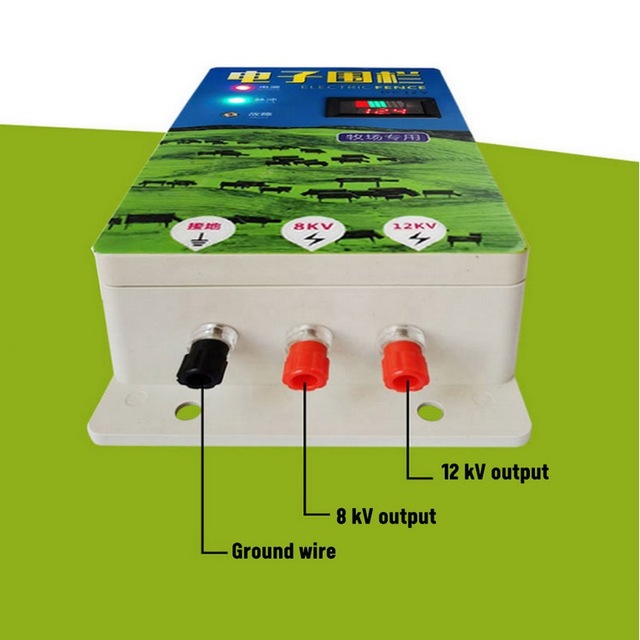 Elektryczne ogrodzenia dla zwierząt 5/10km z energizerem, wysokim napięciem i sterownikiem impulsowym, do hodowli zwierząt - Wianko - 5