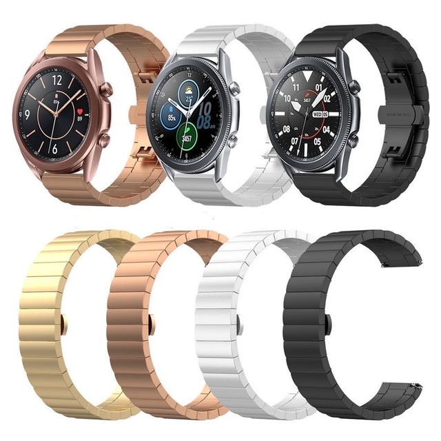 Metalowy pasek do zegarków Samsung Galaxy Watch3/Active2/Gear S3, Huawei Watch GT/GT2, Amazfit GTR - wysoka jakość i atmosfera akcesoriów - Wianko - 1