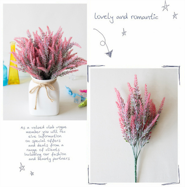 Bukiet 5 widelców sztuczne kwiaty lawenda z prowansji - dekoracyjne rośliny do ogrodu i wnętrz - Wianko - 10