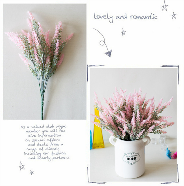 Bukiet 5 widelców sztuczne kwiaty lawenda z prowansji - dekoracyjne rośliny do ogrodu i wnętrz - Wianko - 13