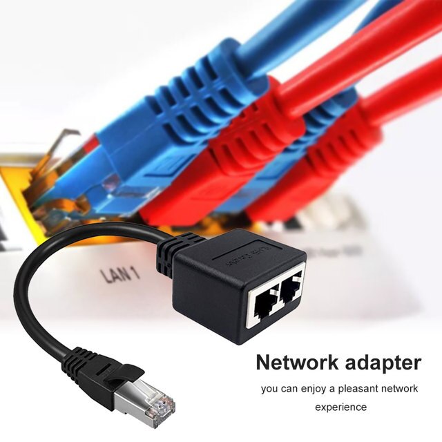 Rozgałęźnik sieci Ethernet RJ45 na 2 porty Gigabit, 1x męski, 2x żeńskie - Wianko - 11