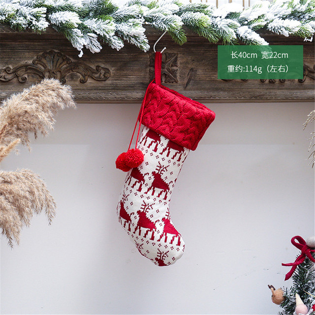 Torebka świąteczna z nadrukiem łosia, bałwana i cukierków, idealna na prezent do domu - wystrój nowy rok, choinka i kominek - Wianko - 8