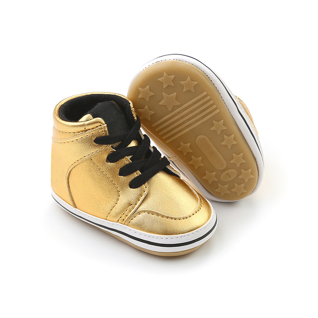 Buty dla dzieci chłopiec PU-skórzane pasek gumowe buty na co dzień chłopcy dziewczęta noworodka oddychające - Wianko - 6