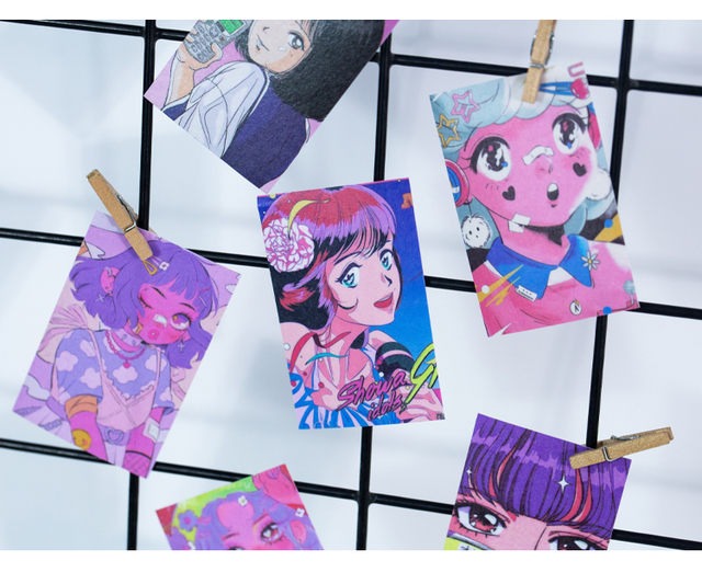 50 sztuk naklejek Anime Kawaii z ładną dziewczyną do scrapbookingu i dekoracji - DIY, biuro, telefon - Wianko - 20