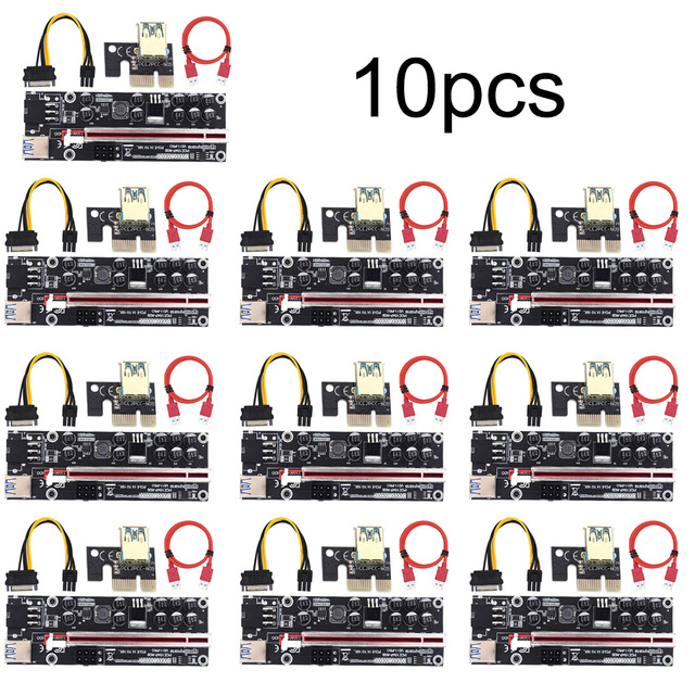 PCI-E Riser011 V011 Pro - Kabel Adapter GPU 1X do X16 6-pin - dla karty wideo - Wianko - 21